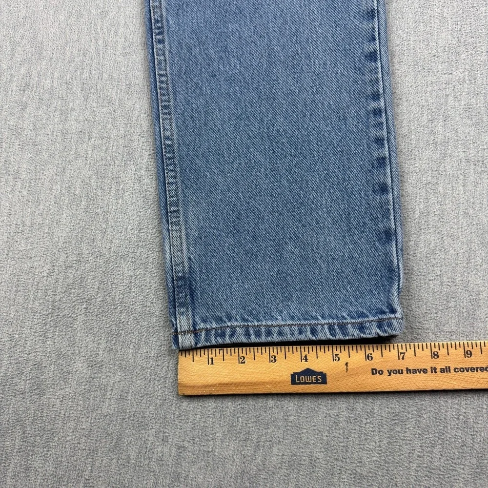 LL‎ Bean Jeans Mens 35x29 Blue Denim Classic Fit Pockets Cotton Zip Fly Casual